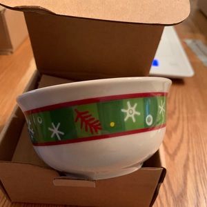 Longaberger small Holiday Bowl